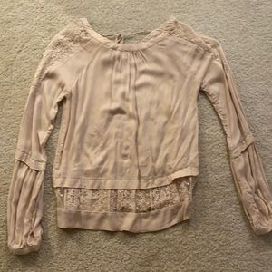 RO&DE tan/cream blouse XS only worn few times